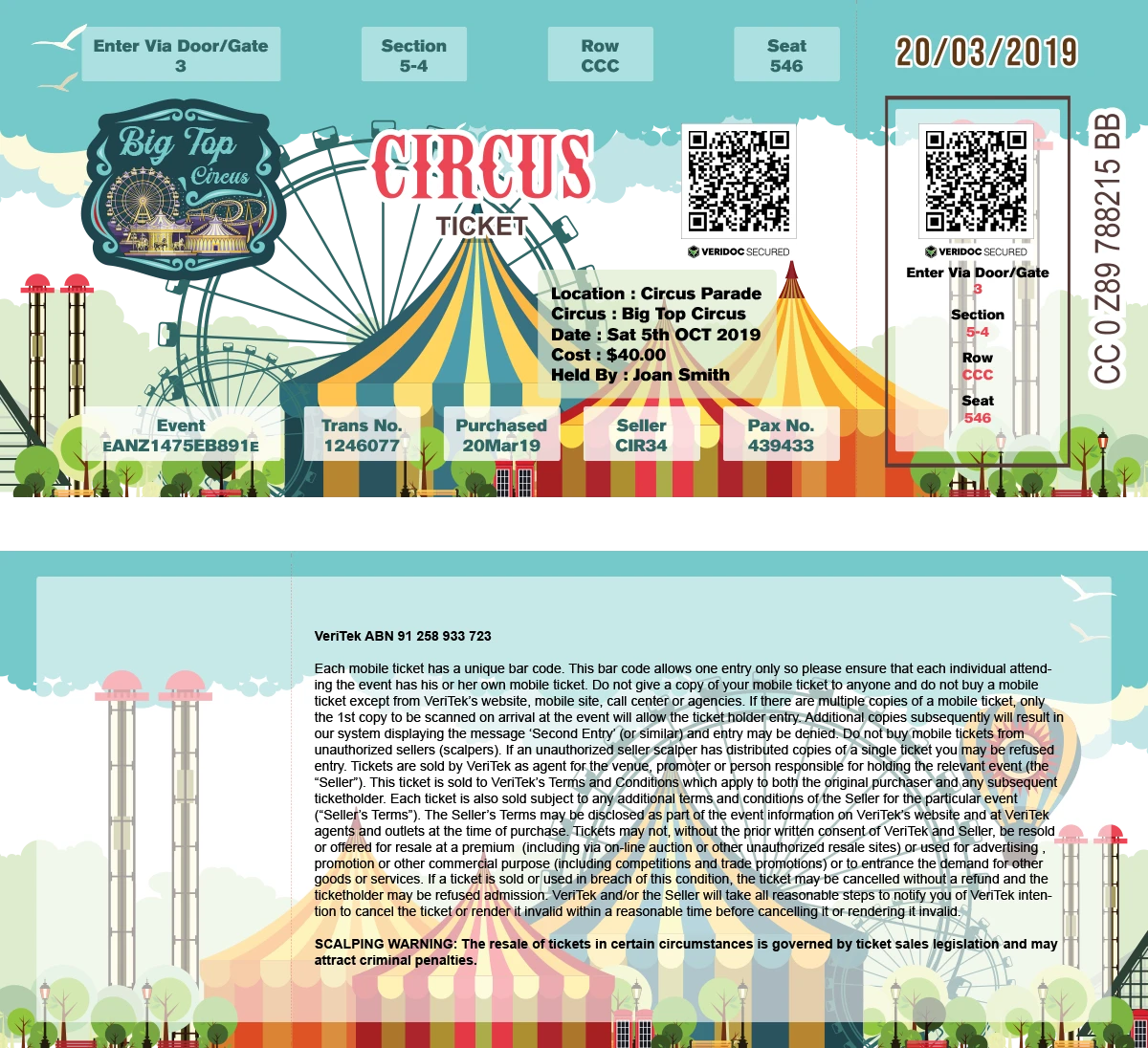 Circus Ticket