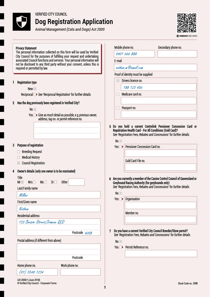 Council Registration