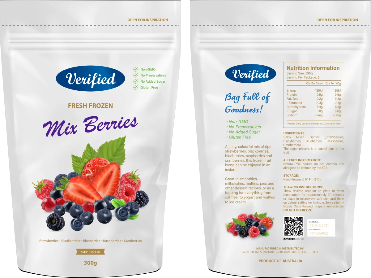 Fresh Frozen Mixed Berries