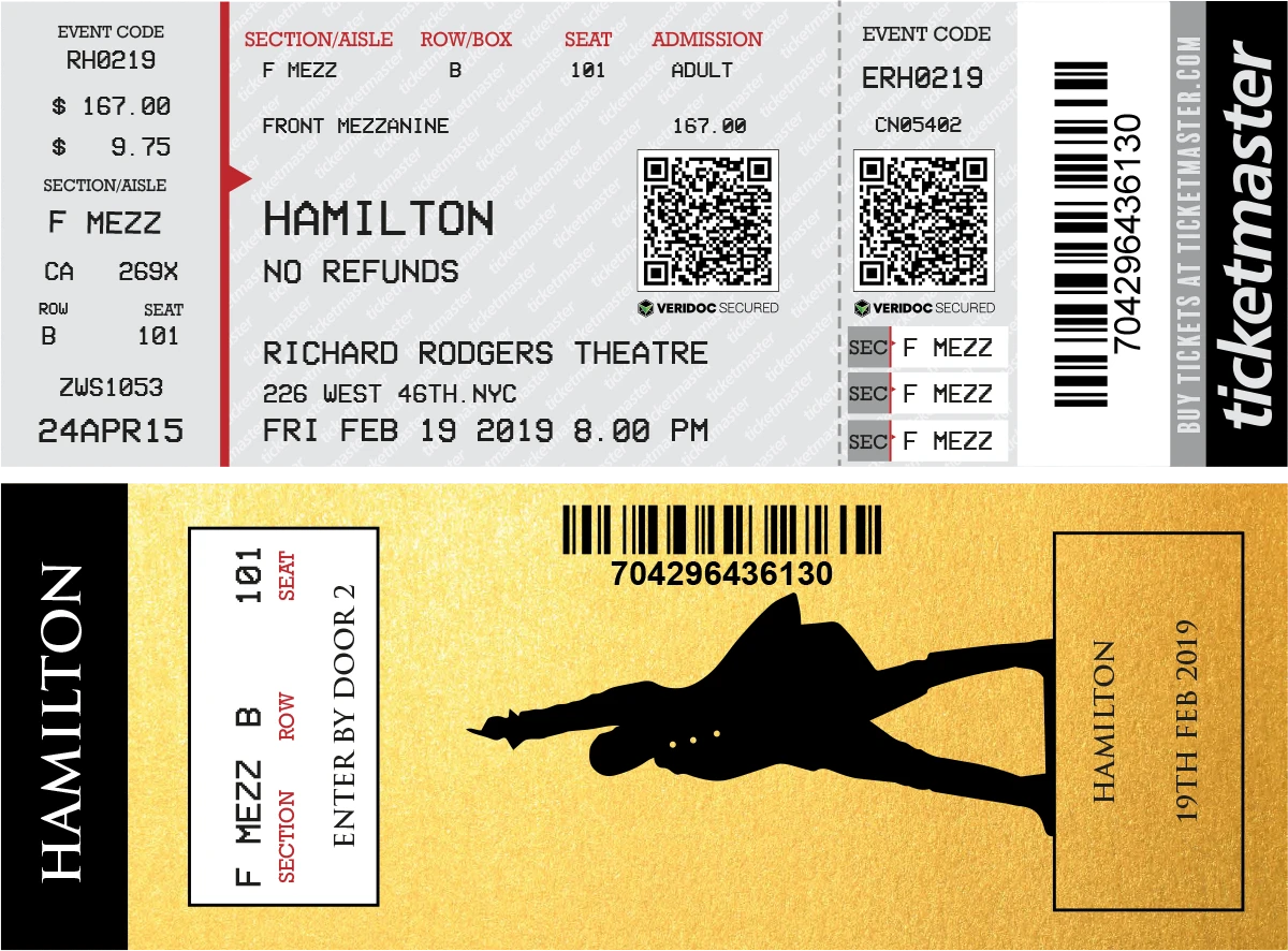 Hamilton Ticket